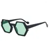 Sunglasses Luxury Polygon Fashion Designer Retro Euro-American Style Sunscreen And UV Protection