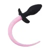 Manufacturer's Hot Selling SM Adult and Female Sexual Products Passionate Silicone Backyard Tail Gecko Anal Plug Couple Flirting Toys