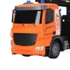 ElectricRC Car RC Pół -ciężarówka podwójna warstwowa przyczepa do podwójnej warstwy z dźwiękowym i lekkim ładowaniem zdalnego transportera dla dzieci 230807