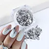 Nail Glitter Oro Argento Fiocchi Alluminio irregolare Nails Art Foils Paillette Holographic DIY Winter Manicure Decorazioni FBCB0108 230808