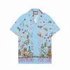 Cccccdesigner Fashion T Hawaii Floral Letter Print Beach Shirts Men's Designer Silk Bowling Shirt Casual Men Summer Short Sleeve Loose Asia Size M-3XL88
