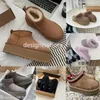 Snow Boots Designer Winter Boot Designer Aus luxury Women Men Booties Classic Brown Ankle Bailey Bow Chestnut Short White Seasalt Ebony Grass 35-45