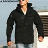 Chaquetas para hombres M65 Reino Unido EE. UU. Ropa del ejército Cortavientos Campo militar Hombres Invierno Otoño Impermeable Vuelo Piloto Abrigo con capucha Cinco colores 230808