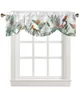 Curtain Ins Style Tropical Plants Parrot Window vardagsrum köksskåp bindning valansstångficka