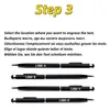Ballpoint Pens 100 ручек каждого пакета Mini Metal 2IN1 Stylus Universal Text Text Custom Office School Advertising 230807