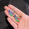 Anhänger Halsketten SONYA Emaille Tropfen Öl Südsudan Karte Flagge Halskette Für Frauen Edelstahl Schmuck Ethnische Party Geburtstag Geschenk