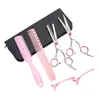 Premium Pink Professional Hair Cutting & Thinning Shears Set - Perfect for Salon Styling!