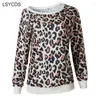 Women's Hoodies 2023 Sexy Sweatshirt Women Long Sleeve Leopard Print Warm Hoodie Jumper Ladies Winter Top