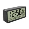 Horloges de Table Réveil Électronique Numérique Température Humidité Calendrier Montre Chambre Chevet Snooze Batterie Mur