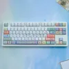 1 Ustaw uśmiechniętą twarz PBT Keycaps Dye Sublimation Profil wiśni dla przełączników MX Mechaniczna klawiatura 129 klawisze Cherry Keycap HKD230808