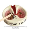 Pink Lung Ashtray Ceramic Resin Cigar Ashtray Unique Creative Ashtray For Men Women Desktop Decoration Smoking Items Gifts HKD230808