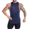 Men's Tank Tops Men Vest Loose Fit O-neck Sleeveless Solid Color Mesh Fitness Gym Workout Undershirt Bodybuilding Running