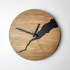 Wanduhren Luxus Schlafzimmer Uhr Stille Nordic Designer Elektronische Hause Wandbild Mädchen Innen Digitale Klok Dekoration