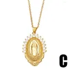 Pendant Necklaces Andralyn Virgin Mary Necklace For Men And Women Punk Hip Hop Sweater Chain