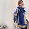 冬の温かいカシミアスカーフデザイナー女性のためのスカーフファッションクラシック女性を模倣するカシミアウールロングショールラップ65*180cm