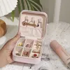 Jewelry Boxes Travel Organizer Box For Women Necklace Earrings Display Portable Pu Storage Gift joyero 230808