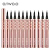 Kombinacja Shadowliner do oczu 12pcs Pióro Eyeliner Liczba oczu Wodoodporna plamka Szybkie suszenie czarnego eyelinera makijaż dla kobiet 230807