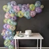 Outros suprimentos para festas de eventos 20 Pcslot 10 polegadas Balões Bubbles de Cristal Colorido Transparente Látex Decoração de Aniversário Casamento Verão Hélio Globals 230808