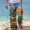 Pantalons pour hommes Vintage Street Fashion Sports Outdoor Beachwear Cropped Large Summer Casual