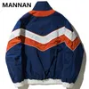 Men's Jackets MANNAN Vintage Multicolor Color Block Patchwork Windbreaker Jackets Autumn Hip Hop Streetwear Zip Up Track Casual Jackets 230807