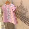 Girl s Dresses Baby Girl Princess Silk Dress Infant Toddler Child Pearl Beading Flower Lace Vestido Party Pageant Birthday Clothes 1 12Y 230808