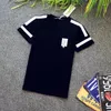 Herren T-Shirts Version 2023 Koreanische Sommerkurz halbarm weißes T-Shirt Modejacke