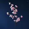 Decorative Flowers Cherry Blossom Long Branch Pink Room Decor Artificial Bedroom Decoration Flores Mariage Wedding White Floral