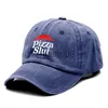 Ball Caps New Vintage Washed Cotton Pizza Emelcodery Baseball Cap для мужчин Женщины папа шляпа для гольф -шапки Snapbk Cap Dropshipping J230807