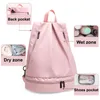 Mochila Separada Gimnasio de natación húmedo y seco Mujeres de alta calidad Hombro Nylon Bolsa de playa impermeable con zapatos independientes Bolsillo 230807