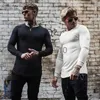 Heren Truien Muscleguys Herfst Mode Dunne Truien Mannen Lange Mouw Truien Man O-hals Effen Slim Fit Truien Breien Tops pull homme J230808