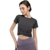 Camisetas activas TamaraYoga Wear Store, ropa de Yoga de secado rápido de Color desnudo, pantalones cortos deportivos para correr, camiseta, ropa de Fitness de moda Sexy para mujer