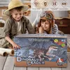 ElectricRC Dieren Hairun Afstandsbediening Dinosaurus Speelgoed Kinderen RC Elektrisch Lopen Jurassic Simulatie Velociraptor Met LED Licht Speelgoed Geschenken 230807