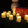 Candles Rechargeable LED Candle Timer Remote Flickering Flames Wedding Birthday Decor Tealights USB Charger Lamp For Home 230808