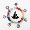 Strand 7 Chakra Yoga Reiki Healing Balans Armbanden Natuursteen Armband Levensenergie Vrouwen Sieraden