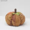 17cm Handgemaakte Pluche Pompoen Kerst Decoratie Pompoen Halloween Pompoen Ornament Oogst Festival Gift Zachte Huidvriendelijke L230620