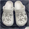 Chaussures Pièces Accessoires 1 Set Femmes S Sandales Designer Clog Charms Gemstone Cool Kwaii Décorations Pearl Metal 220720 Drop Delivery Shoes