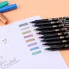 Peinture Stylos 8Colors set Metalli Peinture marqueur Stylo Art Marqueur stylo marque écrire Papeterie Étudiant Bureau fournitures scolaires Calligraphie pe 230807