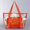 Sacs de soirée couleur bonbon Transparent paquet d'été PVC clair sac de plage gelée cristal épaule femmes sac à main goutte 230807