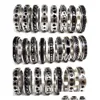 Band Rings 50Pcs Mti-Styles Mix Rotating Stainless Steel Spin Men Women Spinner Ring Wholesale Rotate Finger Party Jewelry Drop Deliv Dh43Y