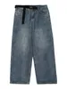 Damesshorts Vintage wassing Japans Koreaans Wijde pijpen Jeans Y2K Lente 2023 Paar Los vallend Recht Vloerlengte Cargo 230808