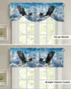 Curtain Sky Clouds Eagle Window Living Room Kitchen Cabinet Tie-up Valance Rod Pocket