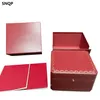 İzle Kutular Kılıflar Fabrika Tedarikçisi Toptan Lüks Erkek Kadın Kutusu Siyah Velvet Orijinal Kırmızı İzleme Kutuları Kağıtlar Kart Cüzdan Kutuları Kılıflar 230807