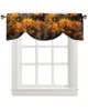 Curtain Chrysanthemum Flower Window Living Room Kitchen Cabinet Tie-up Valance Rod Pocket