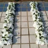 Decorative Flowers Wreaths Wedding Road Cited Silk Rose Peony Hydrangea DIY Arched Door Flower Row Window T Station Decoration 50cm 230808