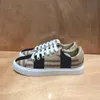 Womens mens burberrry popolare moda tela piatta scarpe casual famoso designer donna taglia 35-45 tacco tartan di alta qualità scarpe da passeggio gomma all'aperto sneaker mocassino