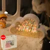Nowate przedmioty DIY Cloud Tulip LED Nocne światło dziewczyny Ozdoby sypialni Kreatywne PORNORTA LAMPY STALOWE LAMPY BEZPORNOŚĆ Ręcznie robione prezenty urodzinowe 230808