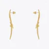 dangle earrings enfashion thorns for women pendientes mujer gold plant Earings piercingファッションジュエリークリスマスe221461