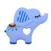 Anneaux de dentition en Silicone de qualité alimentaire bricolage Animal éléphant bébé anneau de dentition bébé bébé breloques en Silicone enfants cadeau de dentition enfant en bas âge ToysZZ