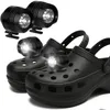 Pièces de chaussures Accessoires Alligator Light Phares Led Strip 3 Modes Ipx5 Étanche Convient pour la marche des chiens Cam Cyclisme Drop Delivery