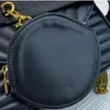 Designer Crossbody Bag 2-Piece Stylish Women's Leather Crossbody Bag Clamshell Mini Handväska kedja Rund myntväska
